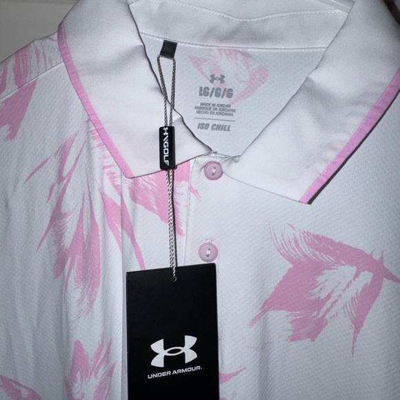 LG Men's White and Pink Polo Shirt
NWT - Picture 2 of 3